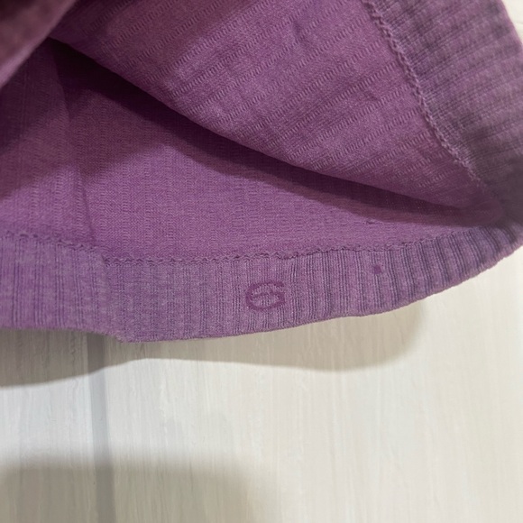 🍋 Lululemon Purple Cropped Ribbed Women's Tank Top size 6 - Picture 4 of 5